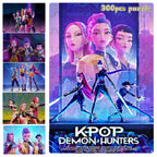 🧩 Puzzle K-Pop Demon Hunters – 14 Styles Rumi / Mira / Zoey • Figurine Puzzle Collectible