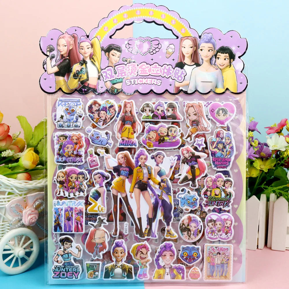 Stickers 3D Double Couche – Anime Kpop Demon Hunters