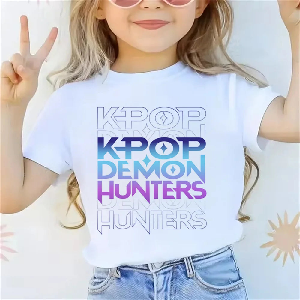 👕 T-shirt blanc K-pop Demon Hunters