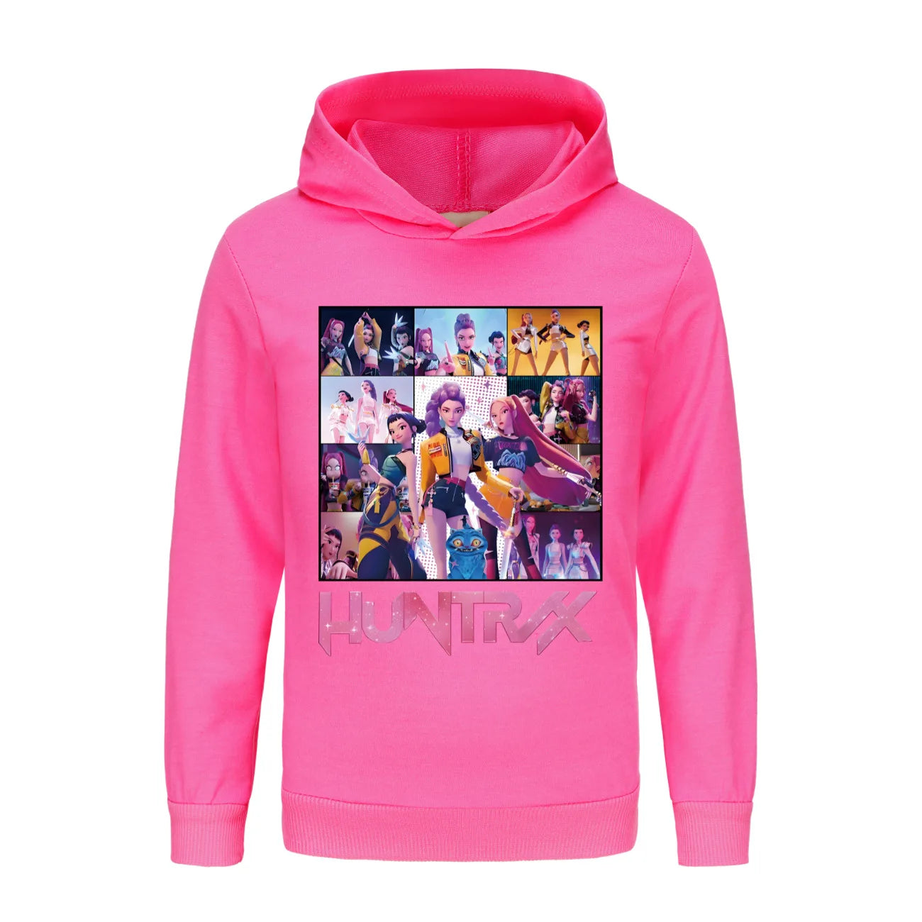 Sweat K-pop Demon Hunters Huntrix Enfant — Sweatshirt Cartoon Garçon/Fille | Tenue Sport & Casual