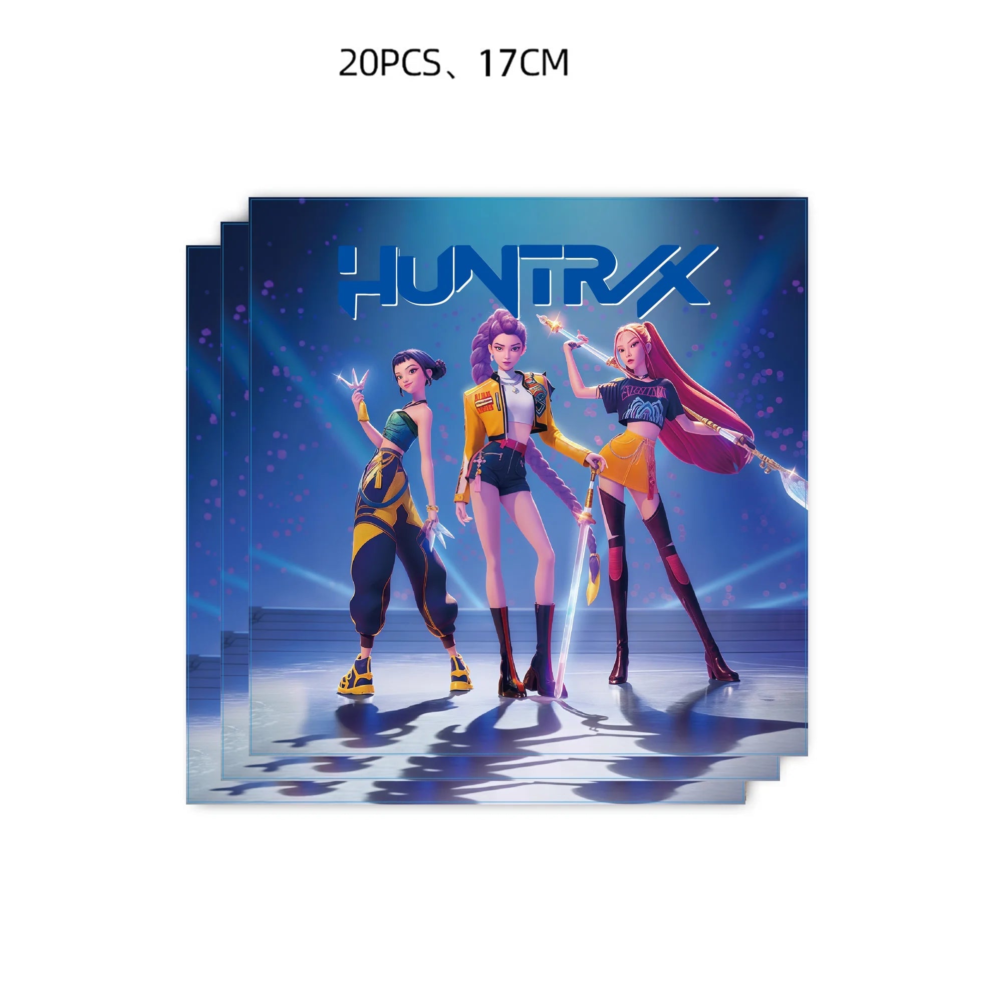 Kit Décoration Anniversaire Kpop Demon Hunters – Set de Fête Complet avec Ballons, Vaisselle, Nappe & Cake Topper