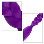 Queue de cheval violette K-pop Demon Hunters – Perruque Rumi 66cm avec pinces (cosplay anime)