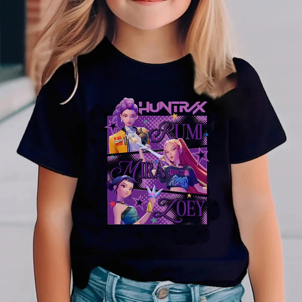 T-shirt noir K-pop Demon hunters