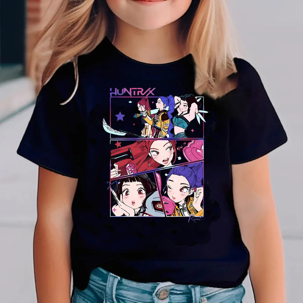 T-shirt noir K-pop Demon hunters