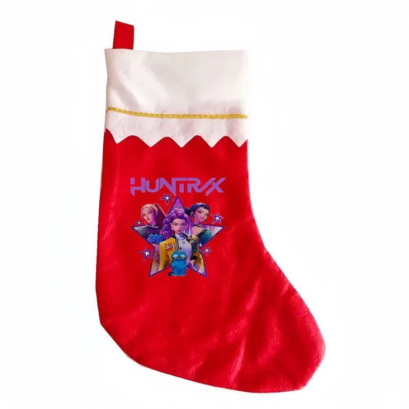 Chaussettes de Noël KPop Demon Hunters – Décorations festives pour cheminée et sapin | Cadeaux de fans K-Pop