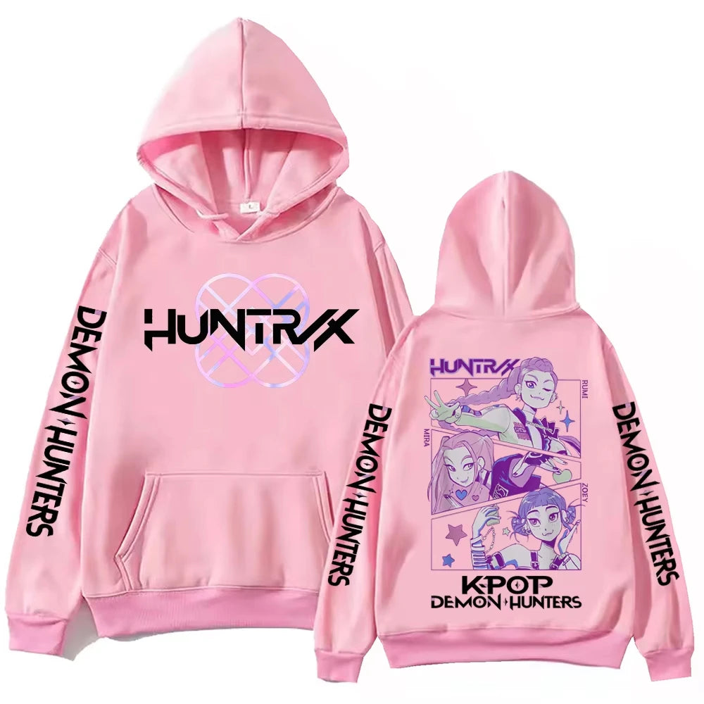 Sweat à Capuche K-Pop Demon Hunters – Style Harajuku Hip-Hop Unisexe