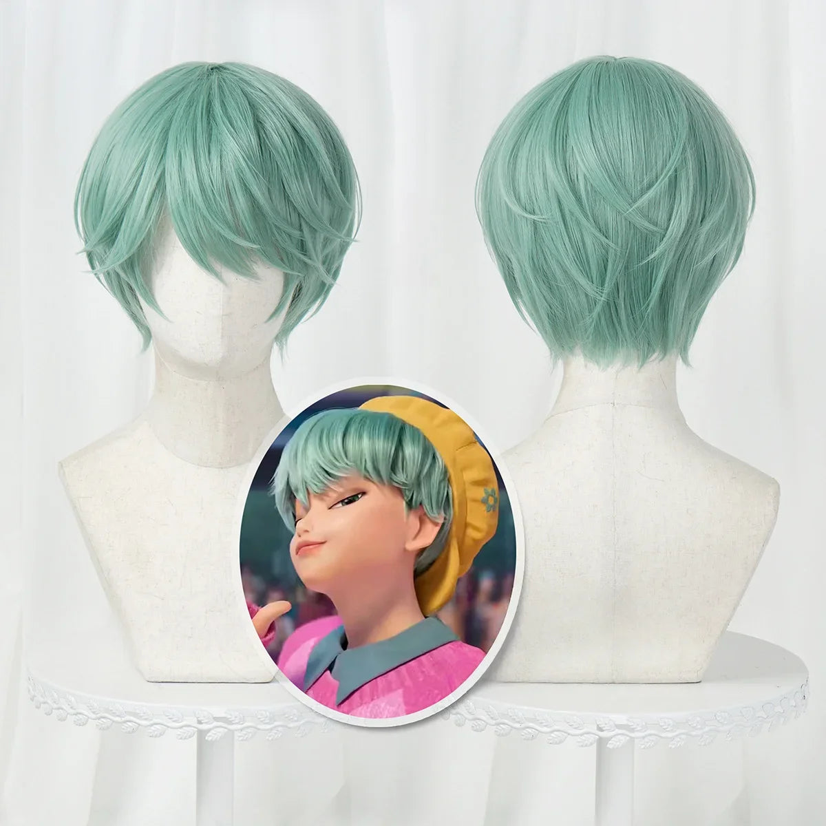 ✨ Perruque Cosplay Kpop Demon Hunters – Saja Boys & Huntrix🎶 | Jinu, Baby, Abby, Mystery, Romance, Mira, Rumi, Zoey