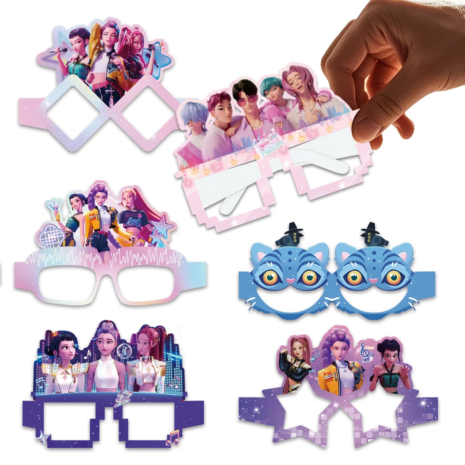 👓 Lunettes Carrées Kpop Demon Hunters – Accessoires Fête 🎉