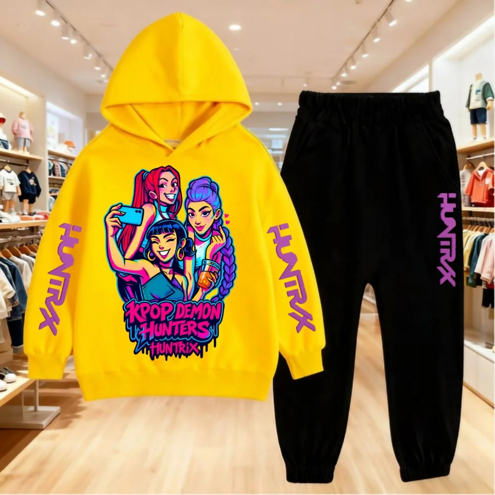 Set Hoodie + Pantalon Kpop Demon Hunters Mira/Huntrix