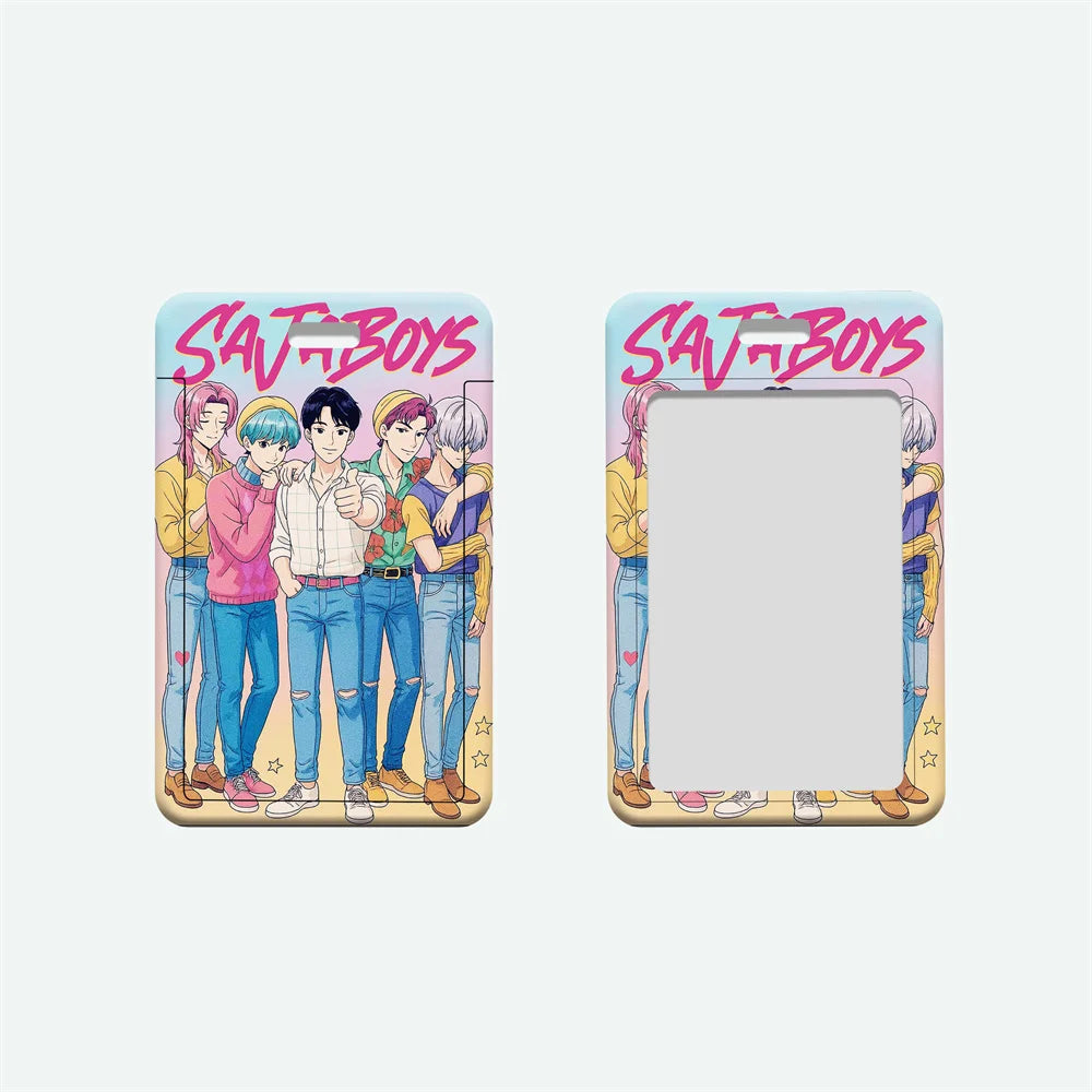 Porte-cartes en Cuir Blanc avec Cordon 🎀