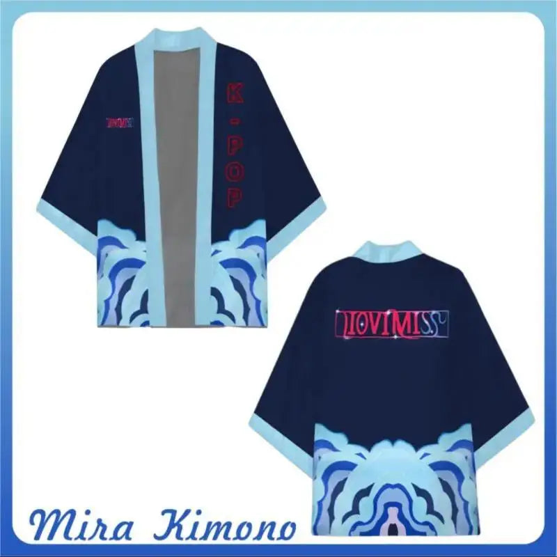 Rumi Mira Demon Cosplay – Kimono Cardigan Unique pour Femmes | Hunters Halloween 2025 K-Pop Style
