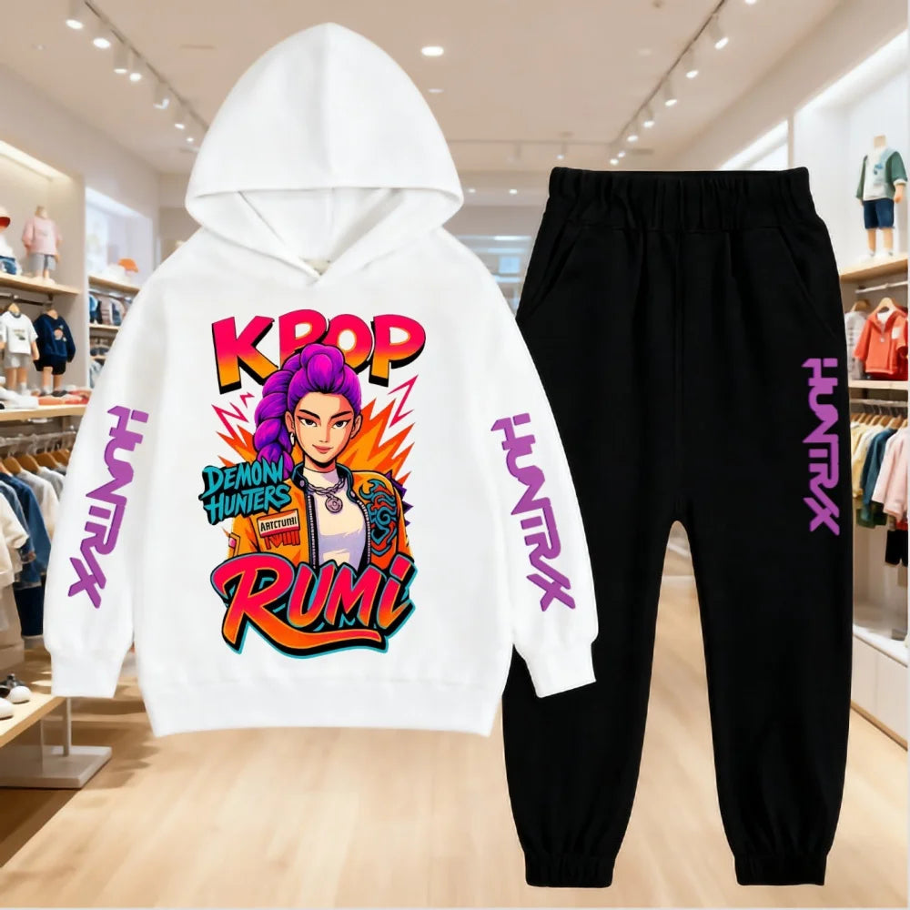 Ensemble Kpop Demon Hunters Enfant — Sweat & Veste Automne Garçon/Fille