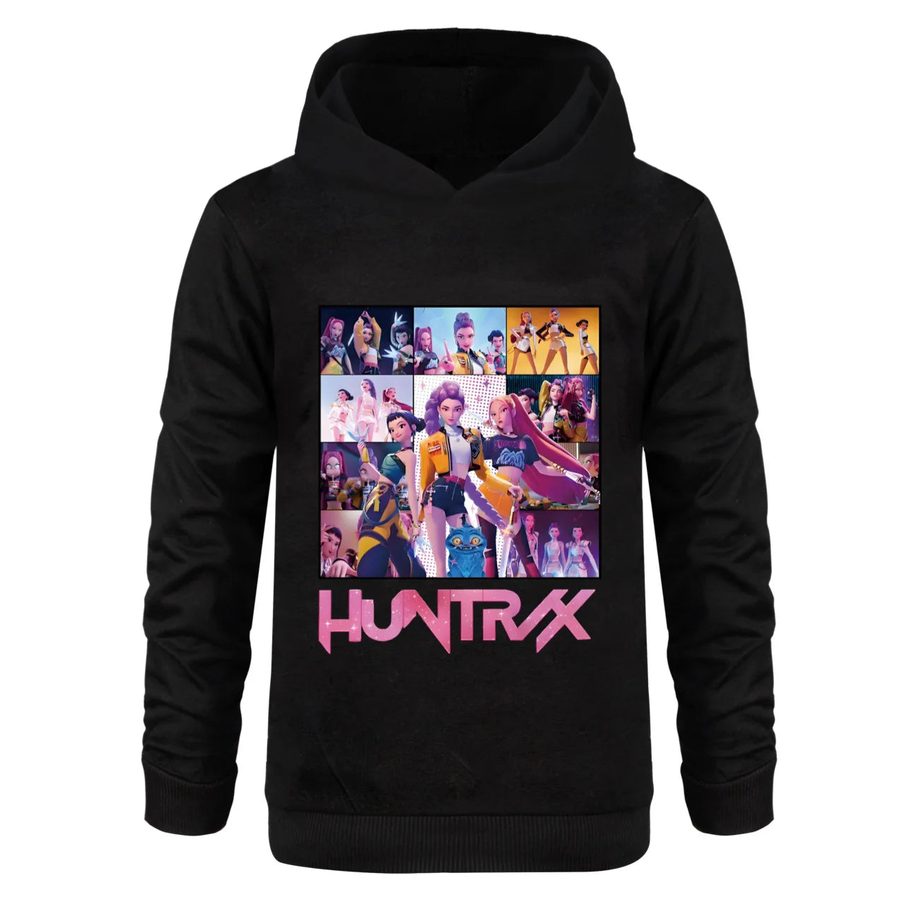 Sweat K-pop Demon Hunters Huntrix Enfant — Sweatshirt Cartoon Garçon/Fille | Tenue Sport & Casual