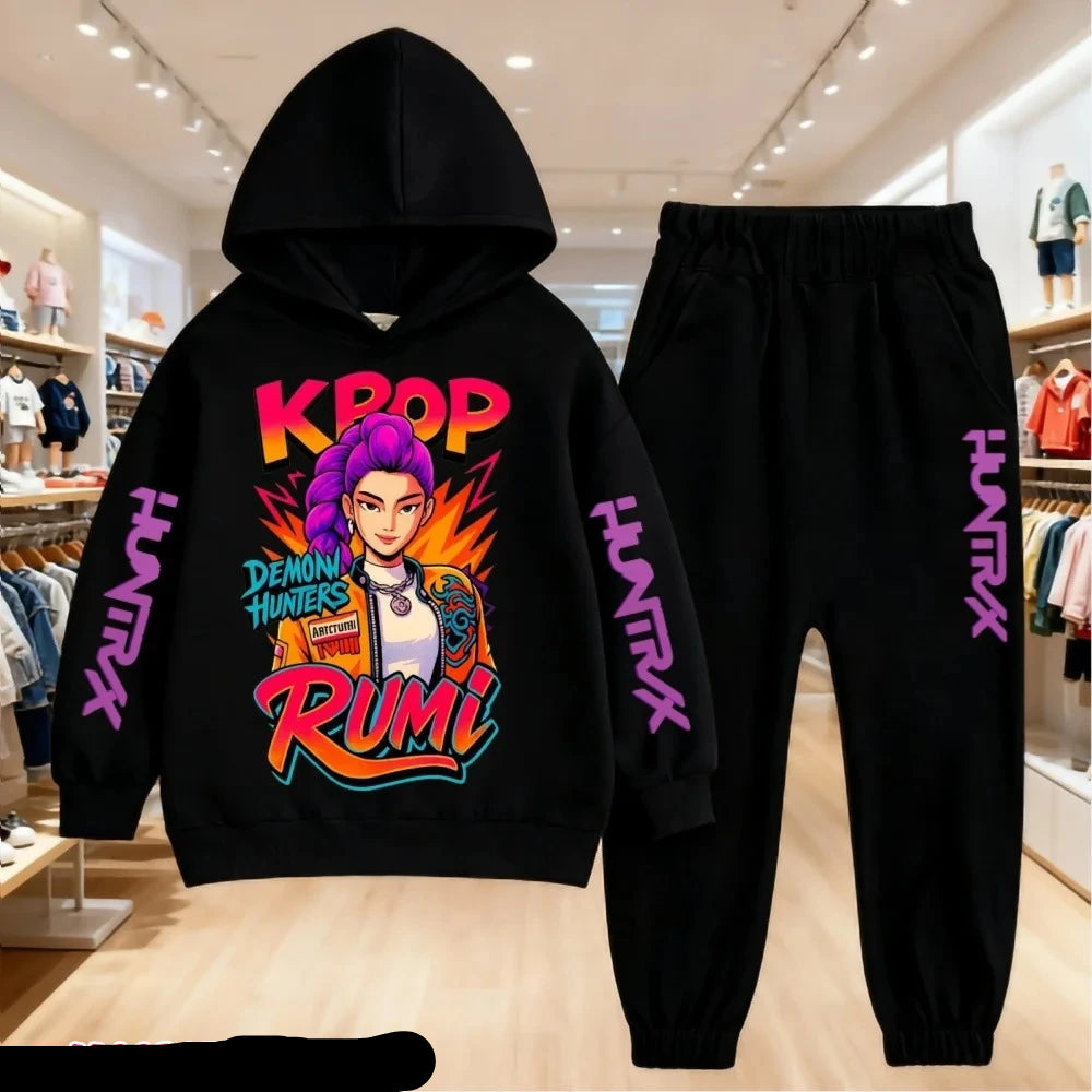 Ensemble Kpop Demon Hunters Enfant — Sweat & Veste Automne Garçon/Fille
