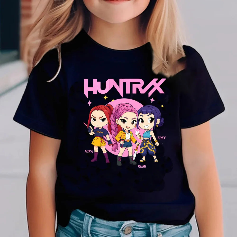 T-shirt noir K-pop Demon hunters