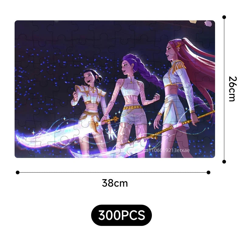 🧩 Puzzle K-Pop Demon Hunters – 14 Styles Rumi / Mira / Zoey • Figurine Puzzle Collectible