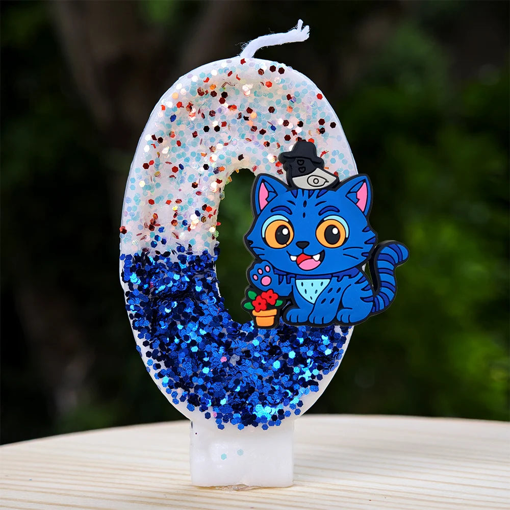 🕯 Bougie Chiffre Kpop Demon Hunters – Déco d’Anniversaire Ultra Cute 🎂