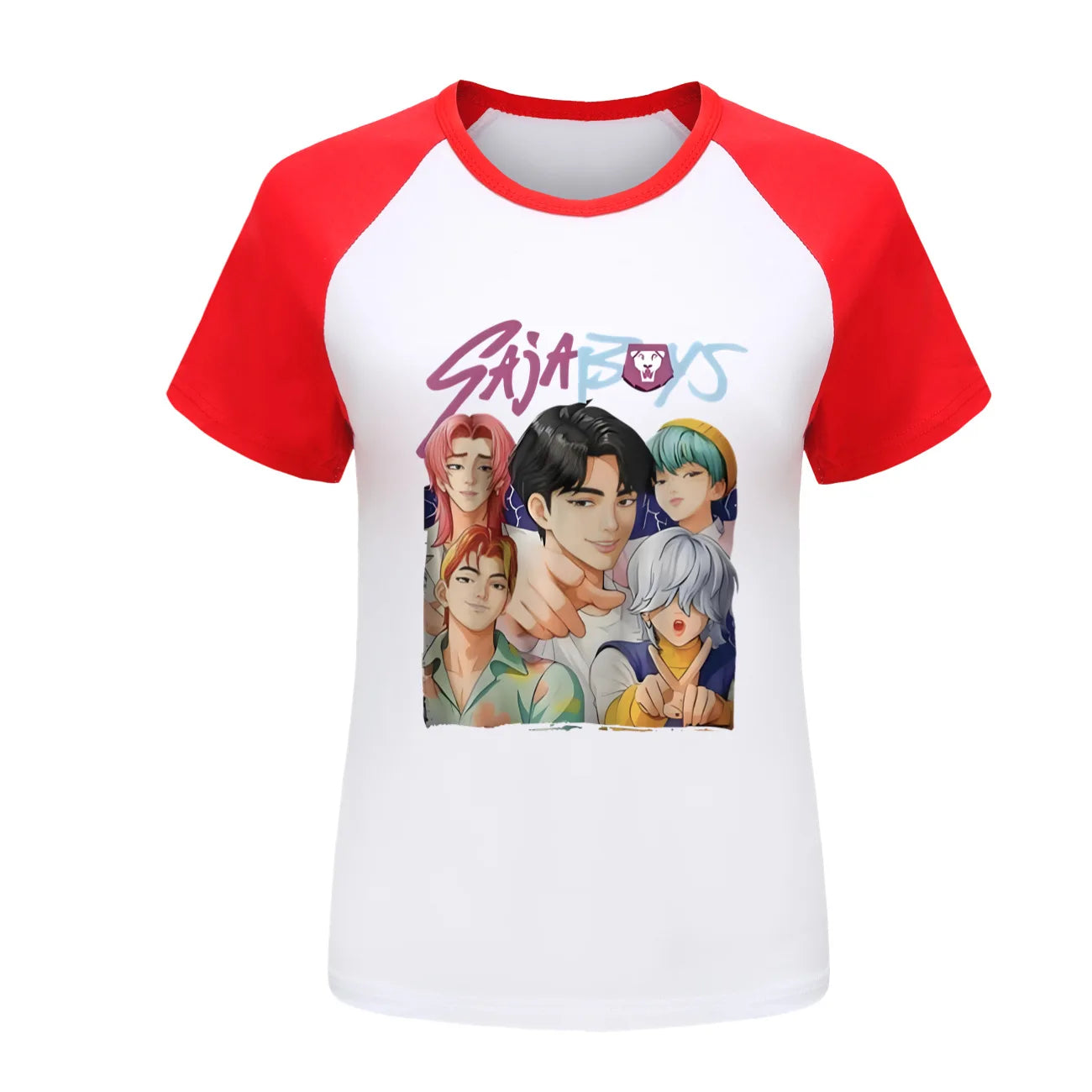 👕 T-shirt Enfant Kpop Demon Hunters – Saja Boys 🎶